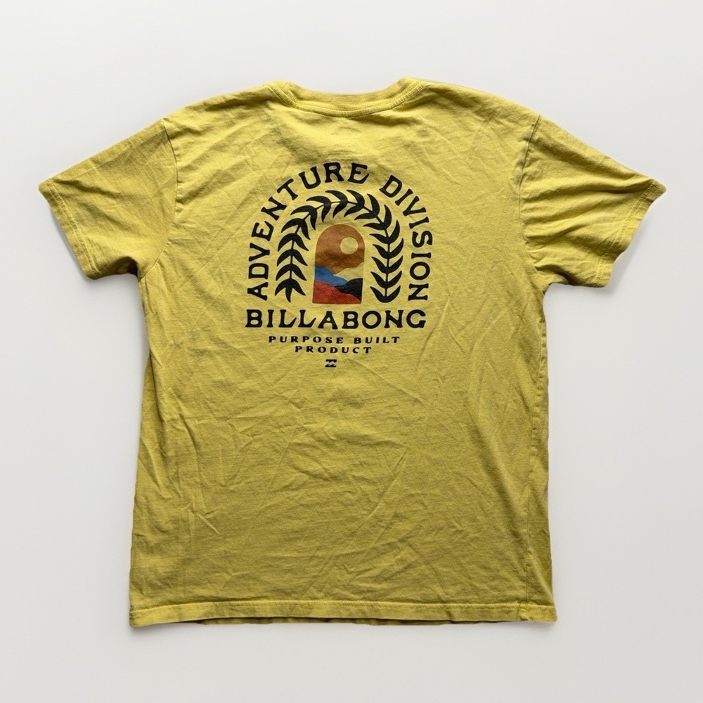 Billabong Organic Cotton Premium T-Shirt Adventure Division Men's Small Surf